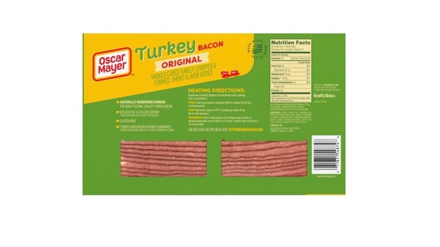 Oscar Mayer turkey bacon recalled for possible listeria contamination